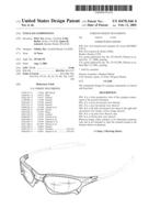 Oakley sunglasses design patent